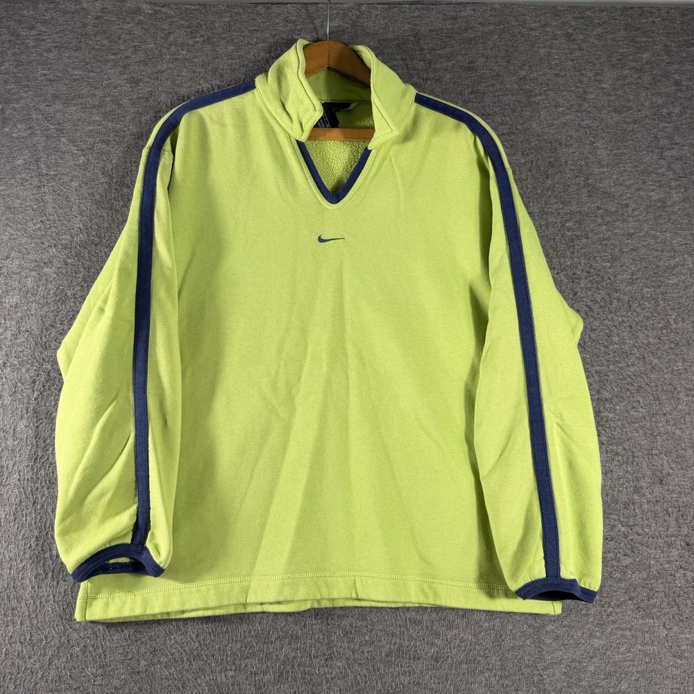 Vintage NIKE Pullover Womens Size S Light Green Center Swoosh Sweatshirt Retro